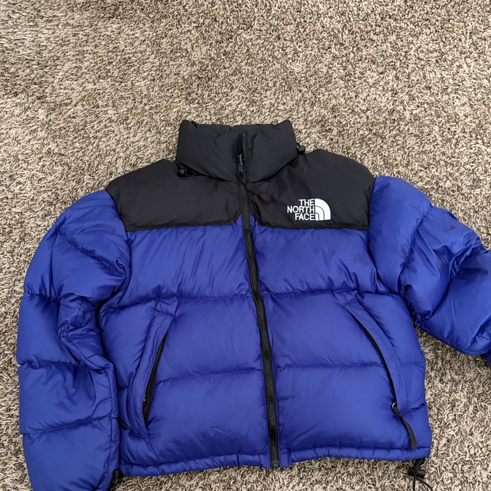 The North Face Royal Blue and Black Down Jacket women